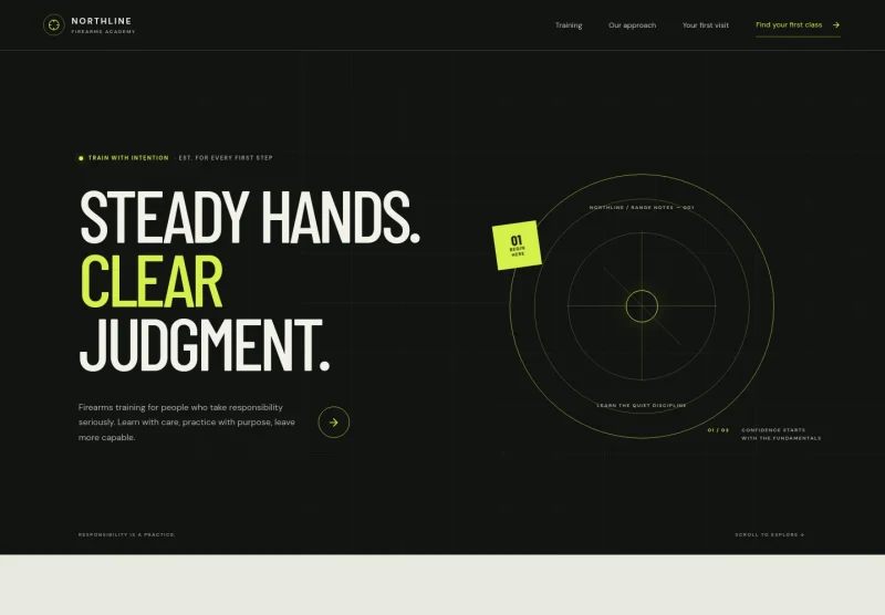 Gun Training Website Template