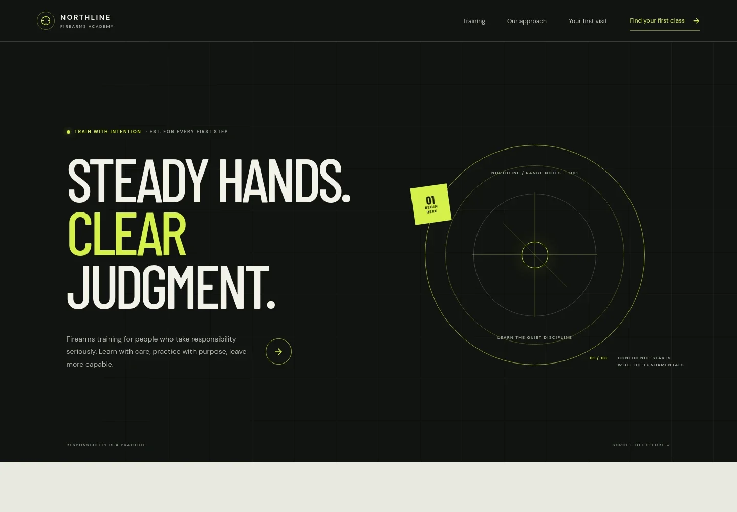 Gun Training Website Template