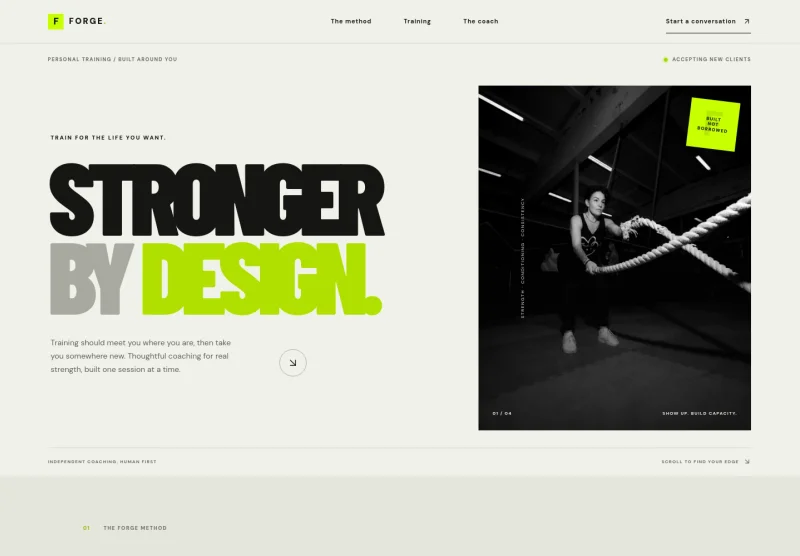Gym Trainer Website Template
