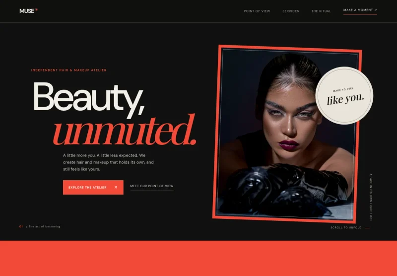 Hair And Makeup Website Template