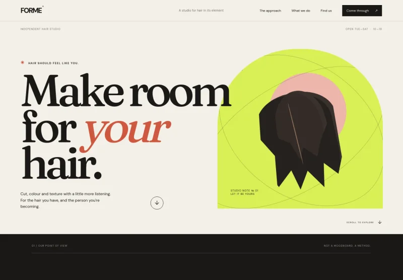 Hair Design Website Template