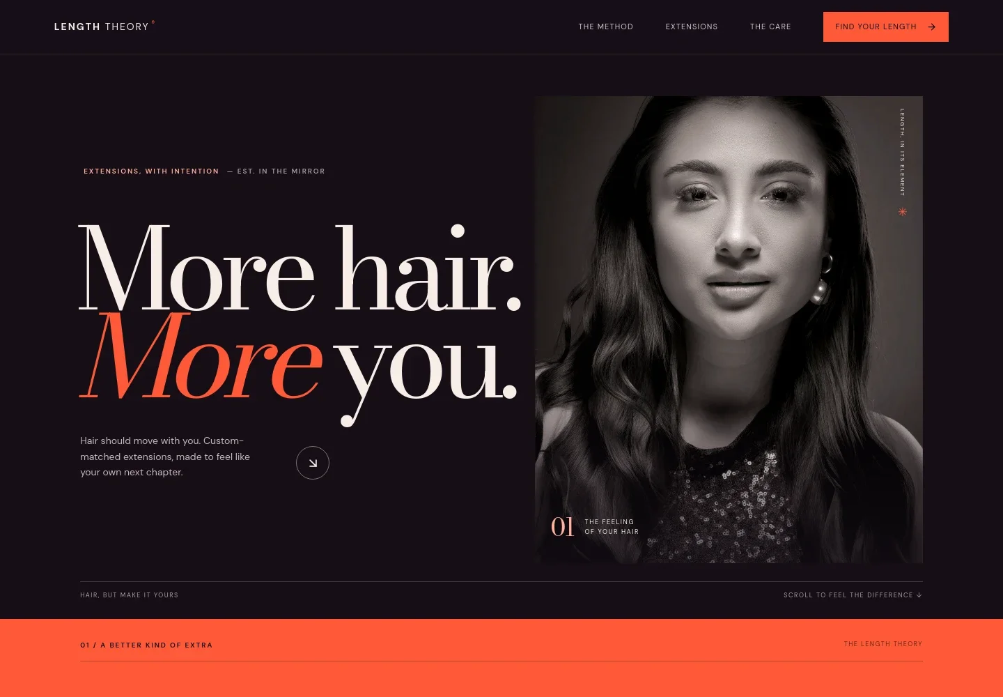 Hair Extensions Website Template