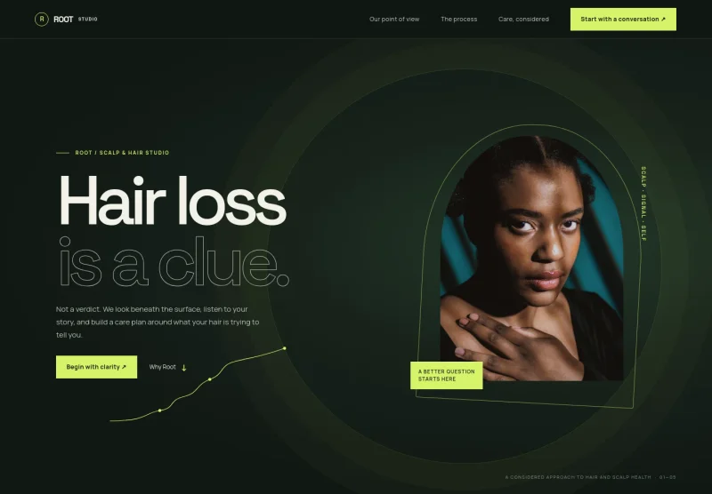 Hair Loss Website Template