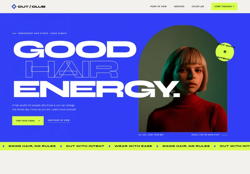 Hair Styling Website Template