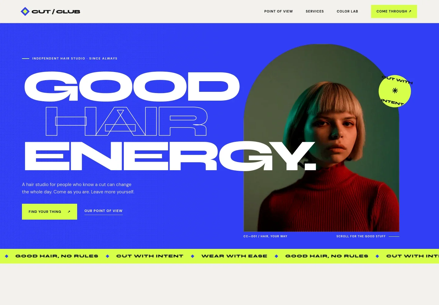 Hair Styling Website Template