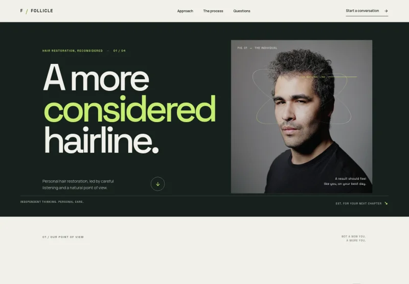 Hair Transplant Website Template