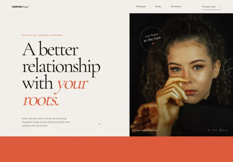 Hair Treatment Website Template