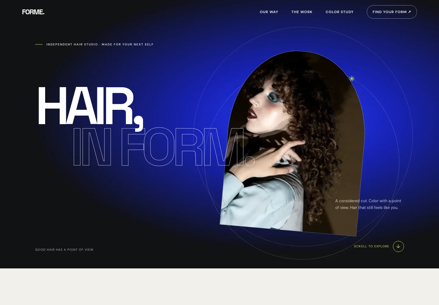 Hair Website Template