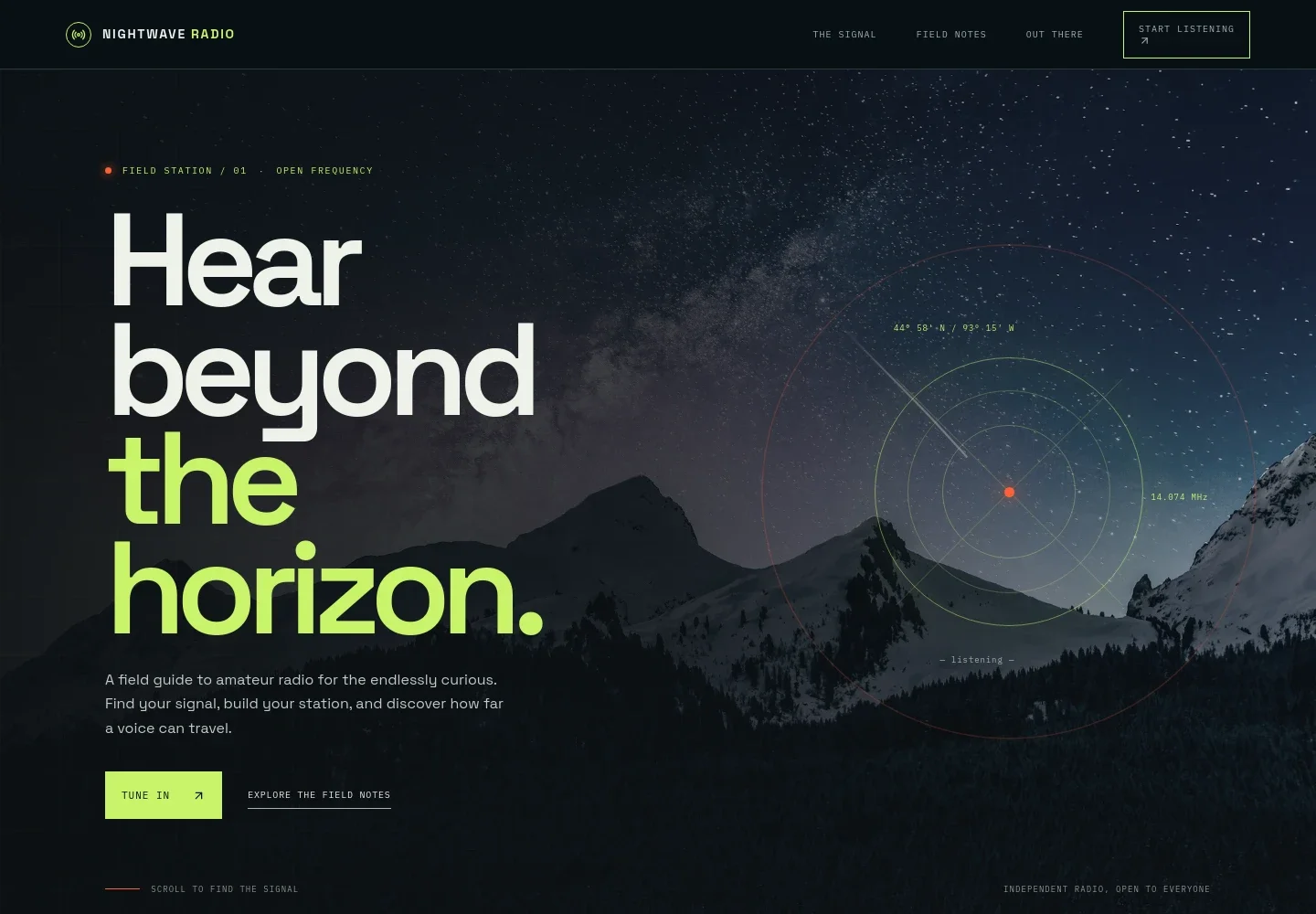 Ham Radio Website Template