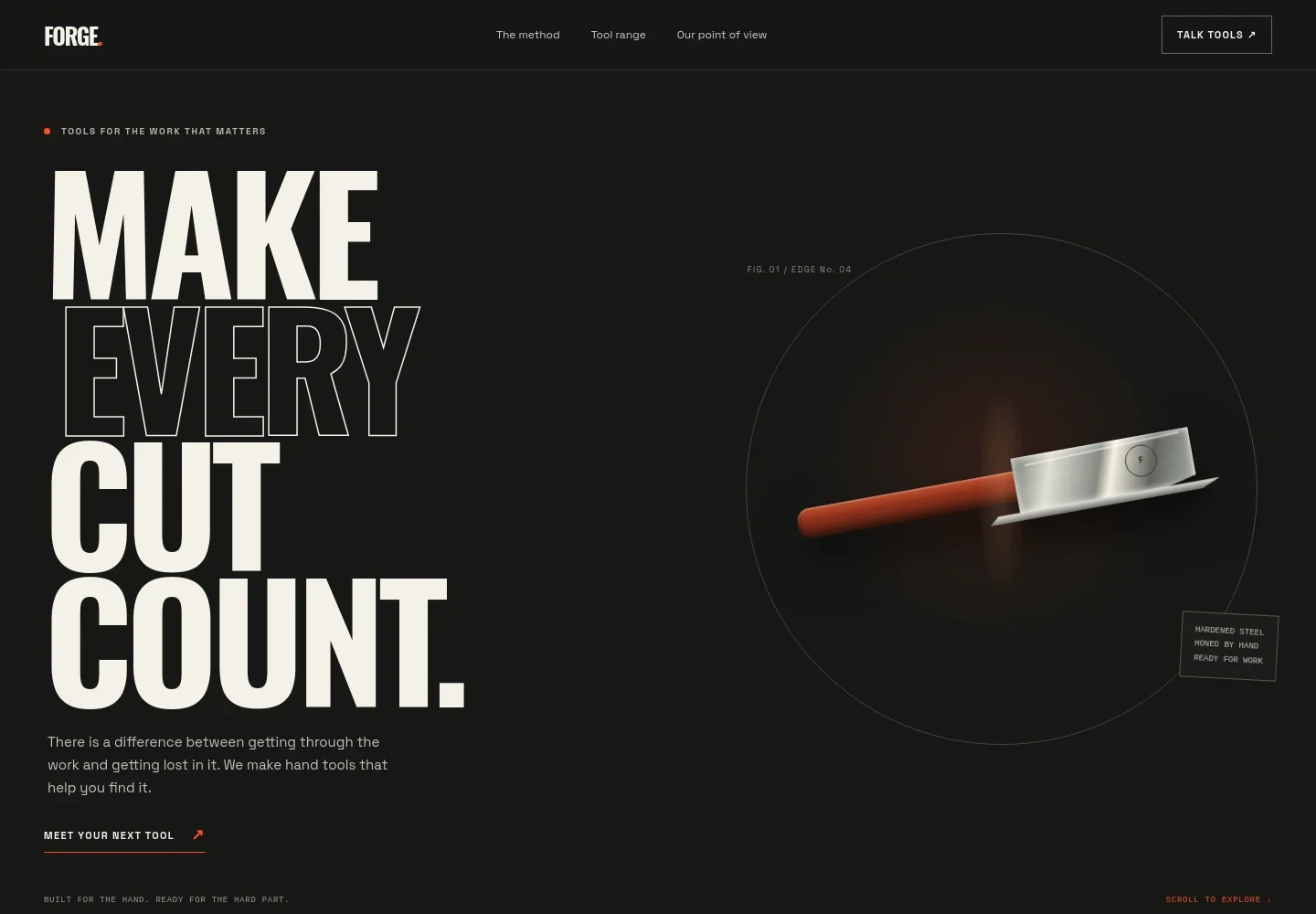 Hand Tools Website Template