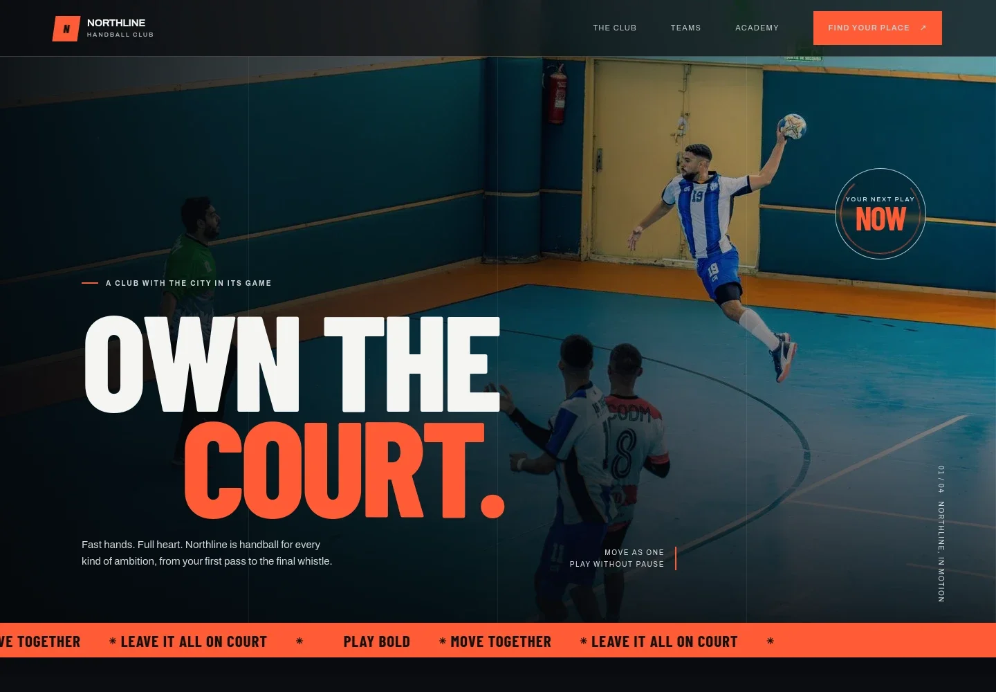 Handball Club Website Template