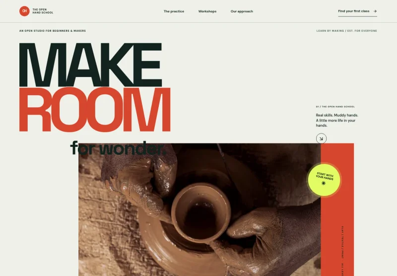Handicraft School Website Template