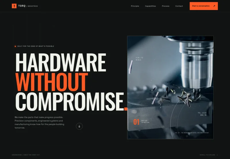 Hardware Company Website Template