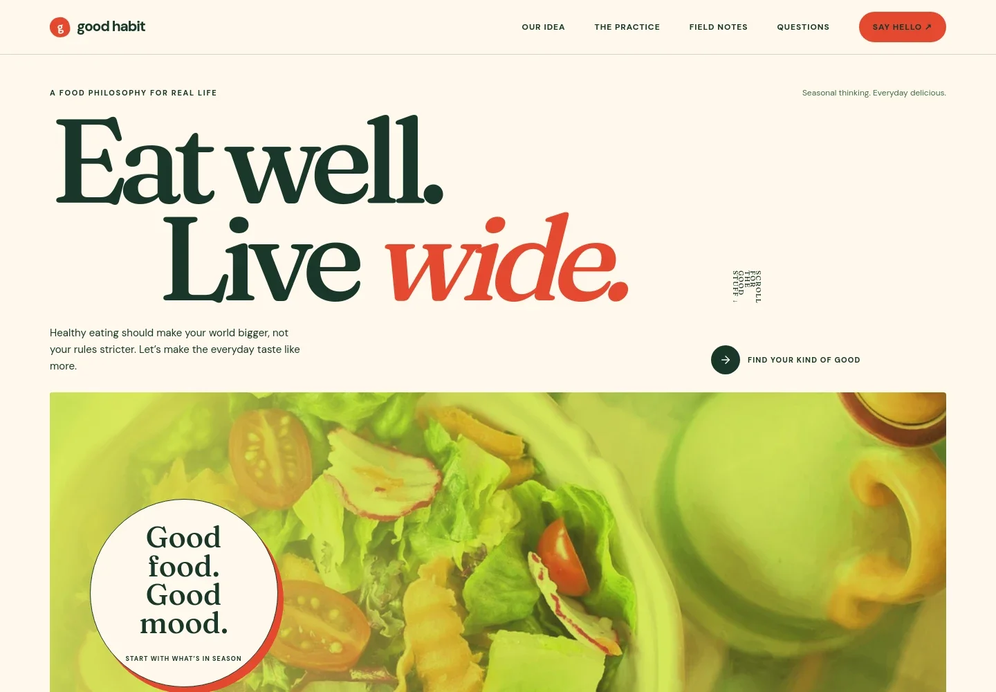 Healthy Eating Website Template