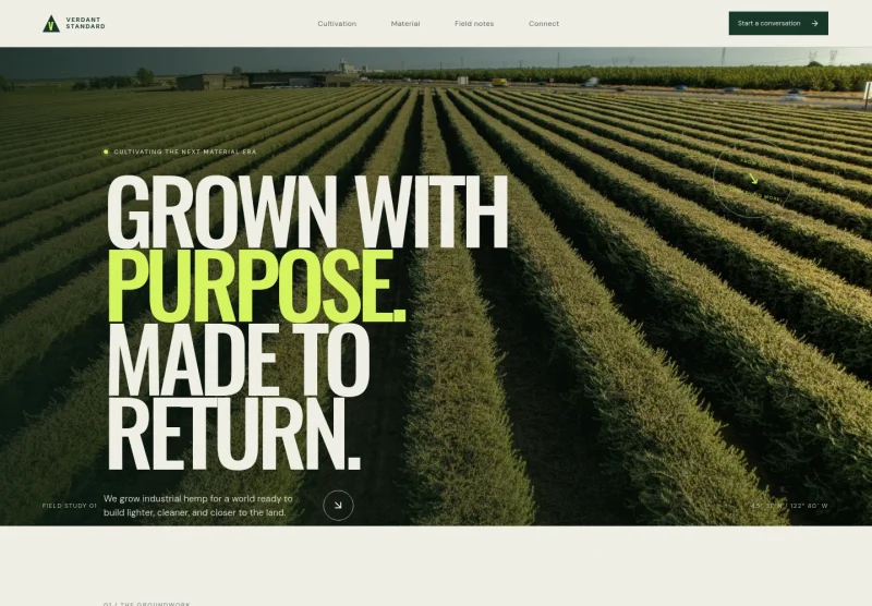 Hemp Farm Website Template