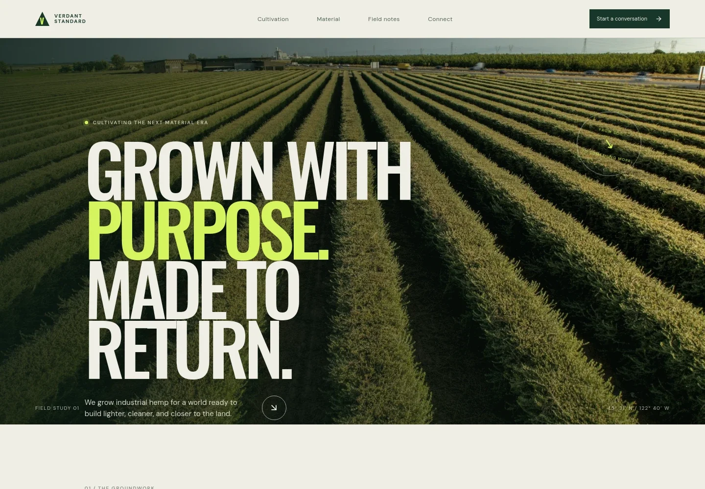 Hemp Farm Website Template