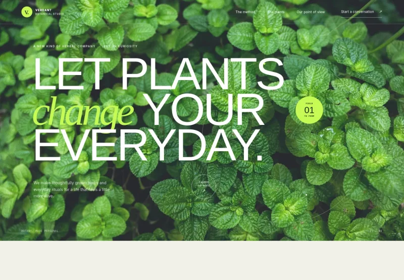 Herb Website Template