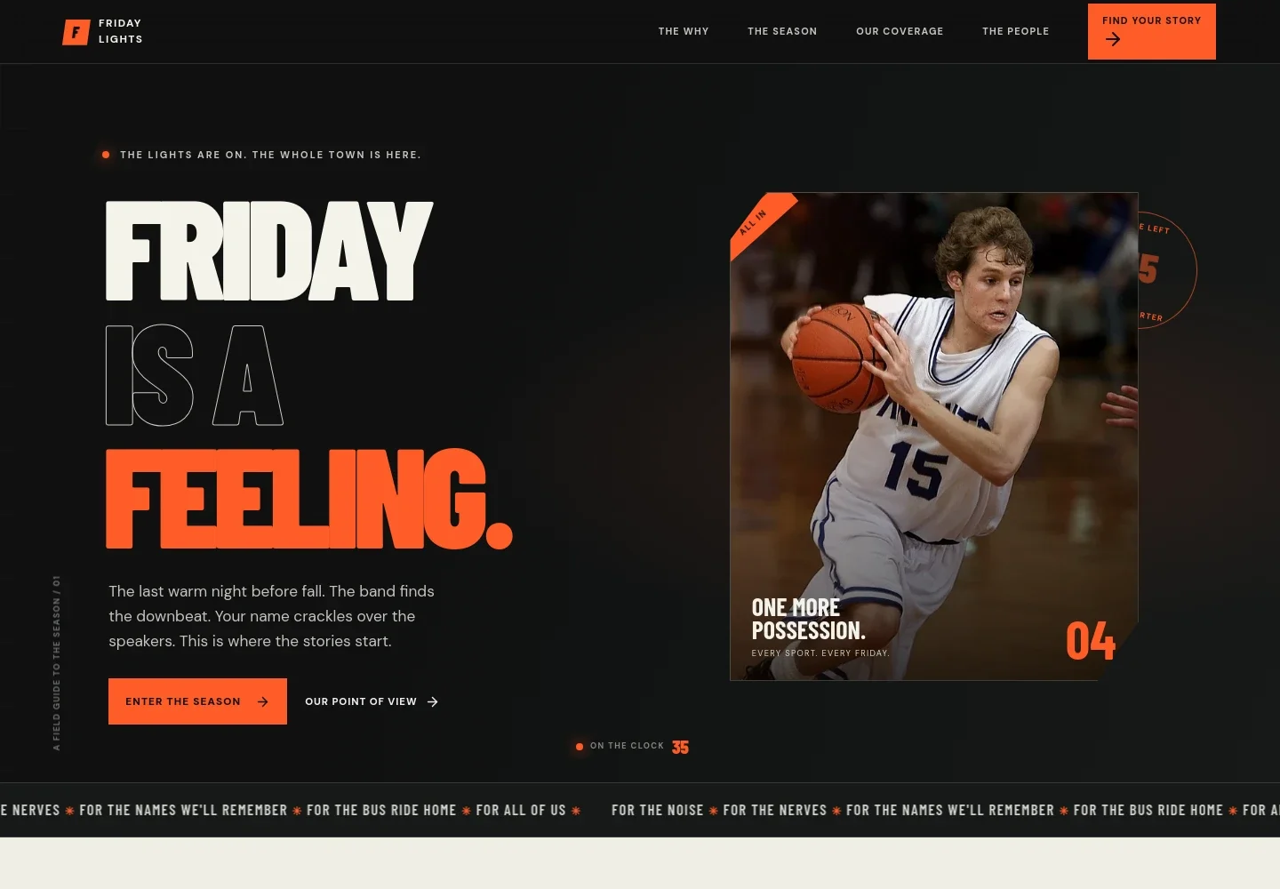 High School Sports Website Template