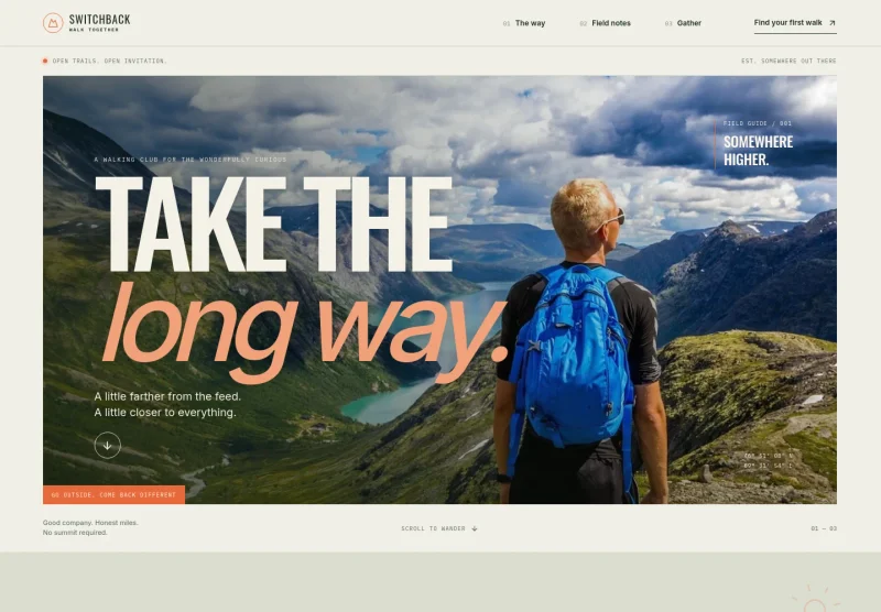 Hiking Club Website Template