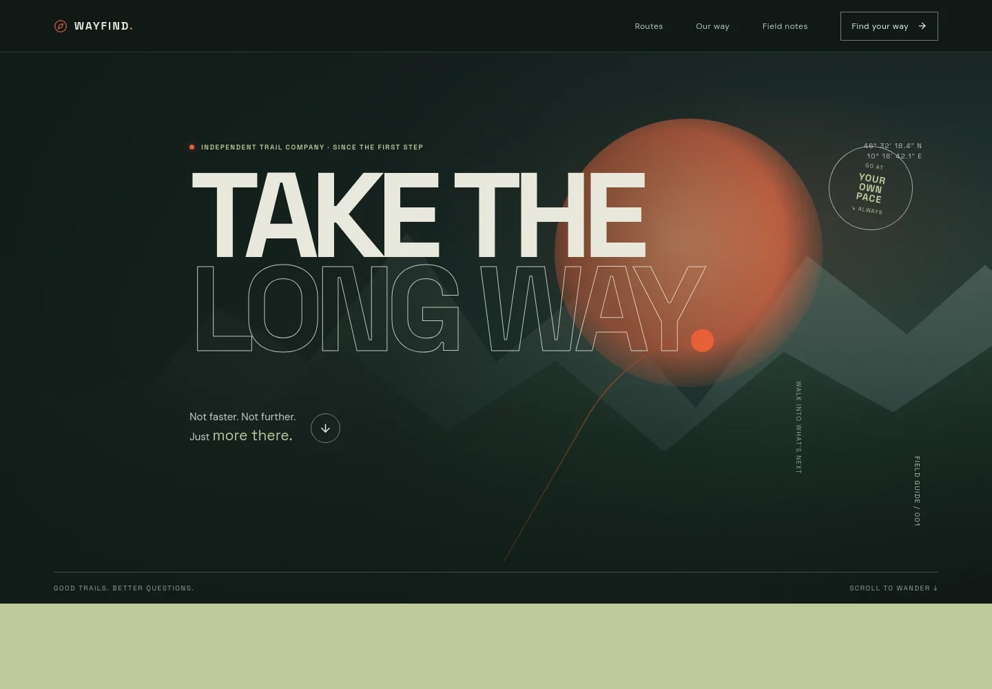Hiking Website Template