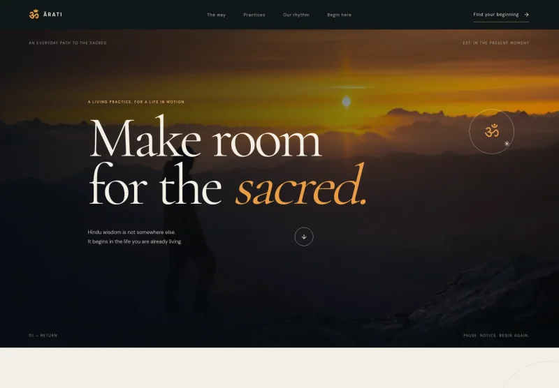 Hindu Spiritual Website Template