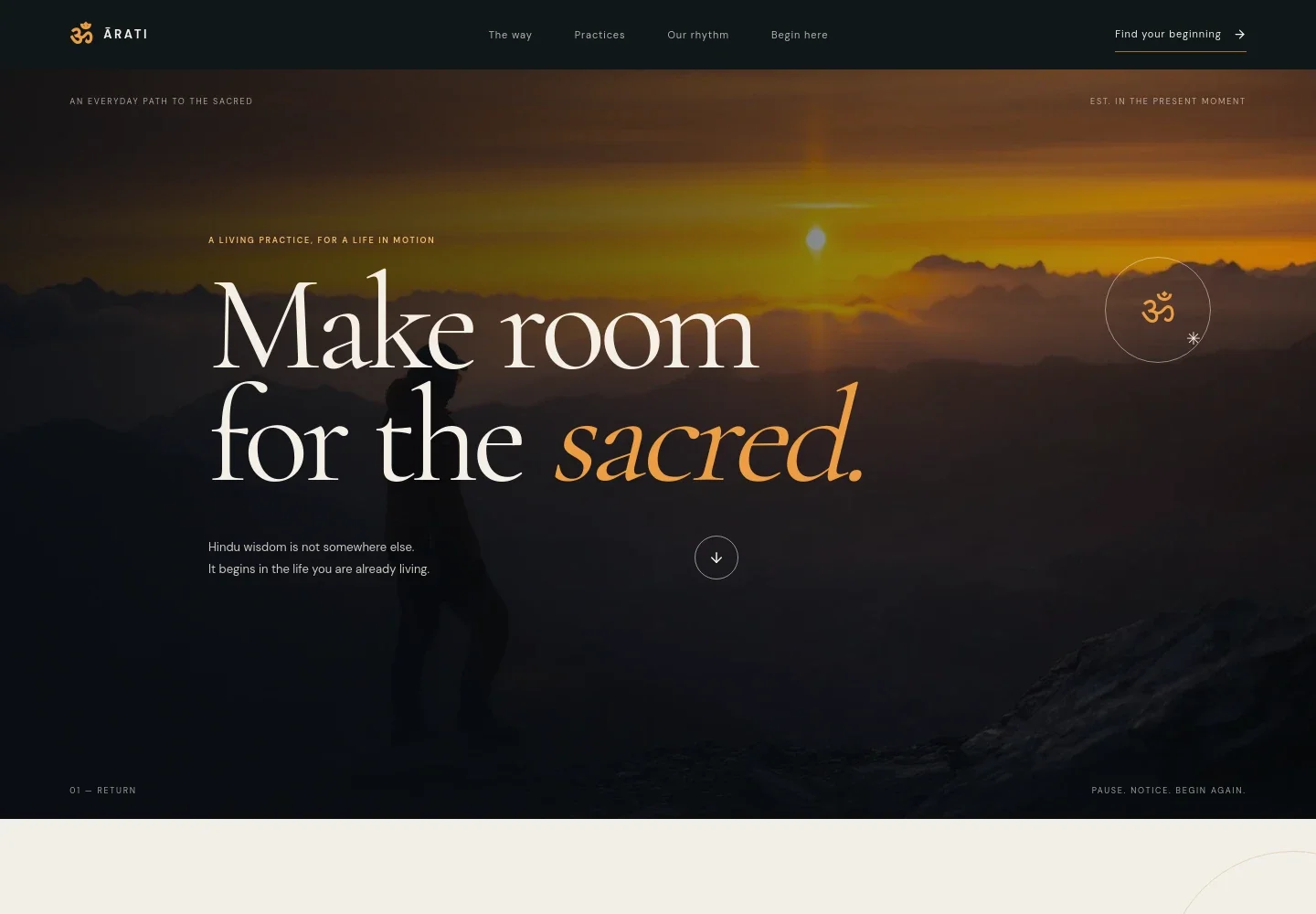 Hindu Spiritual Website Template
