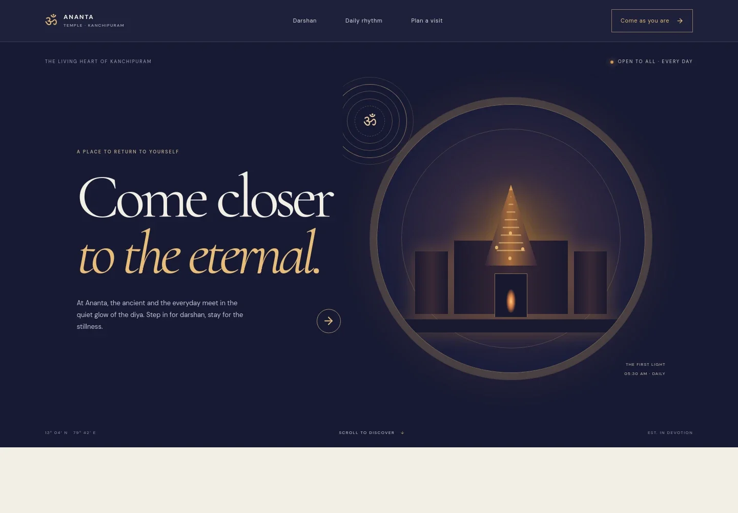 Hindu Temple Website Template