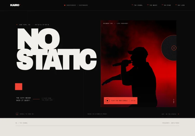 Hip Hop Artist Website Template