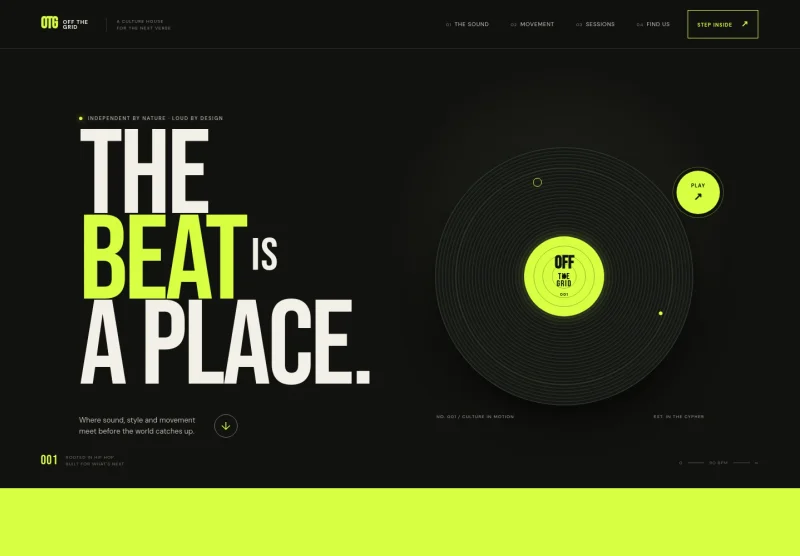 Hip Hop Website Template