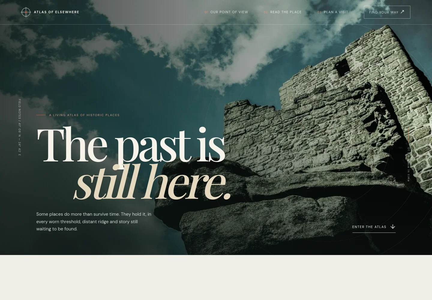 Historical Places Website Template