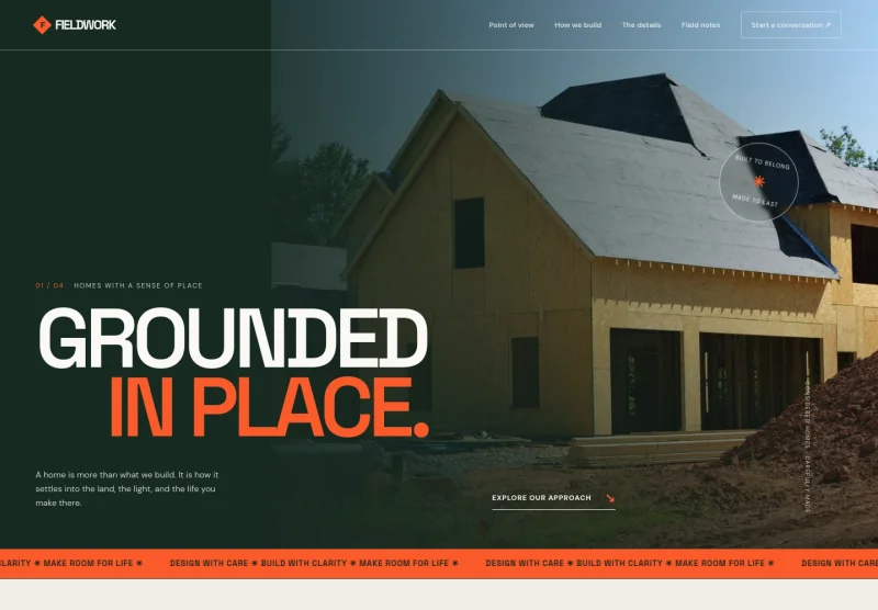 Home Construction Website Template