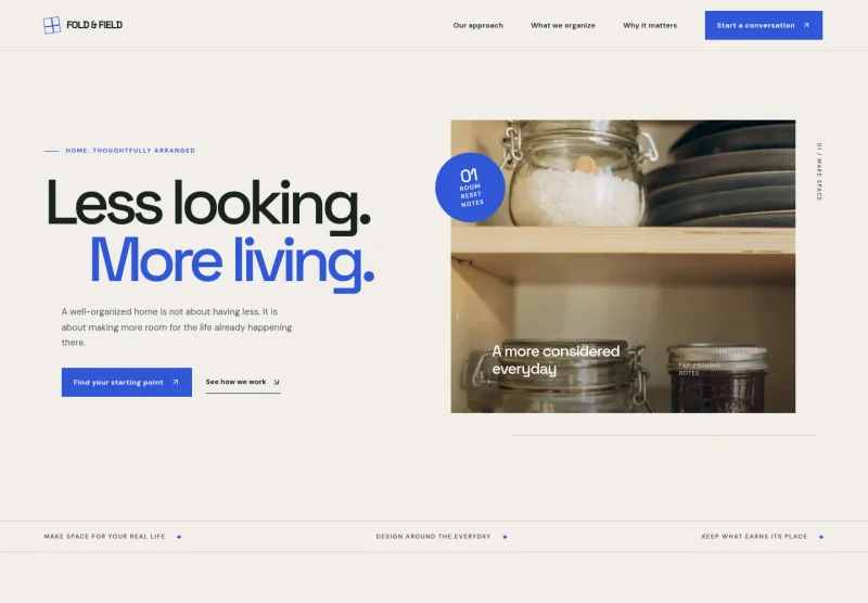 Home Organization Website Template