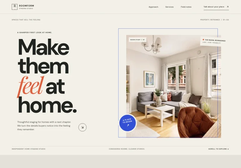 Home Staging Service Website Template