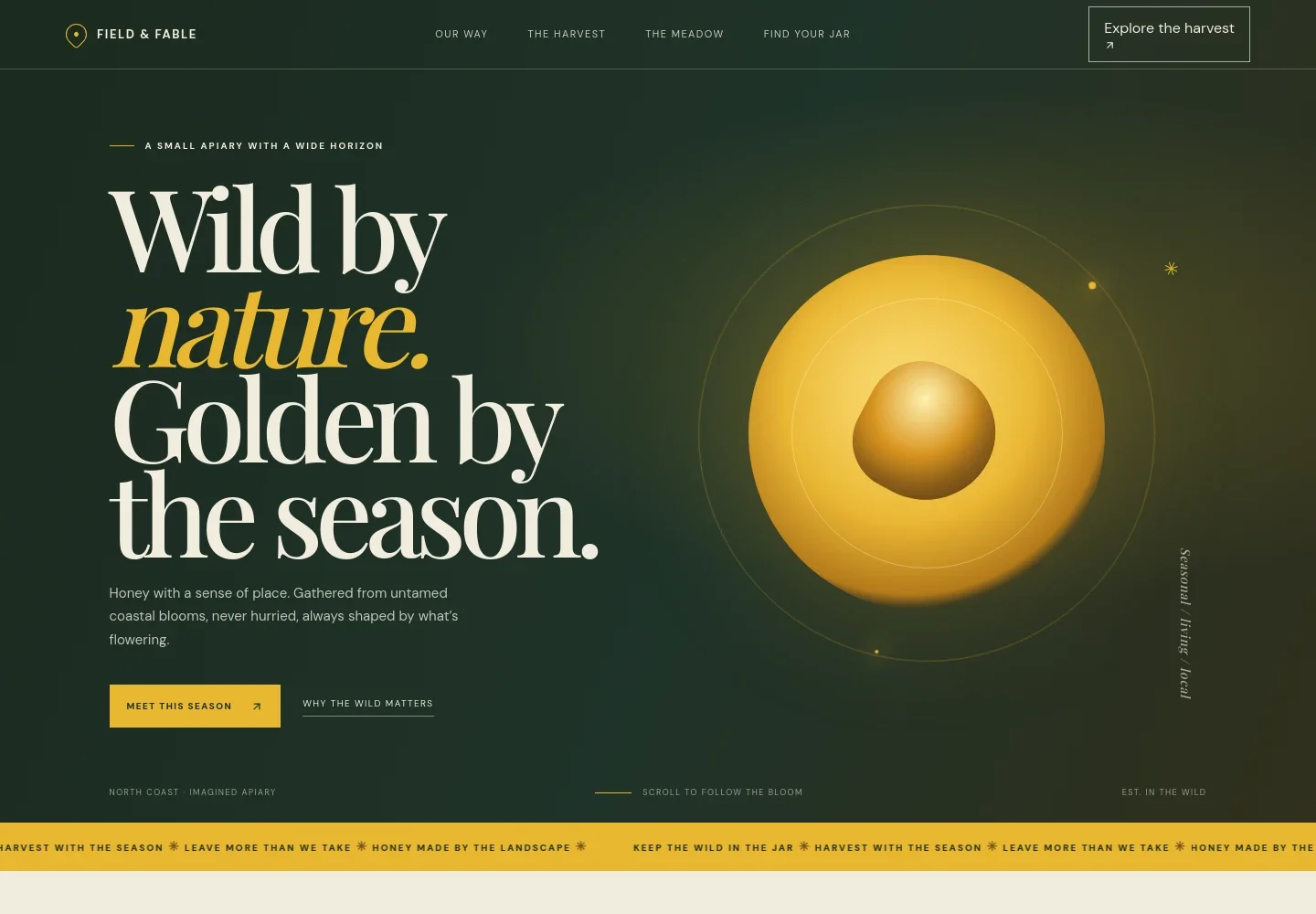 Honey Farm Website Template