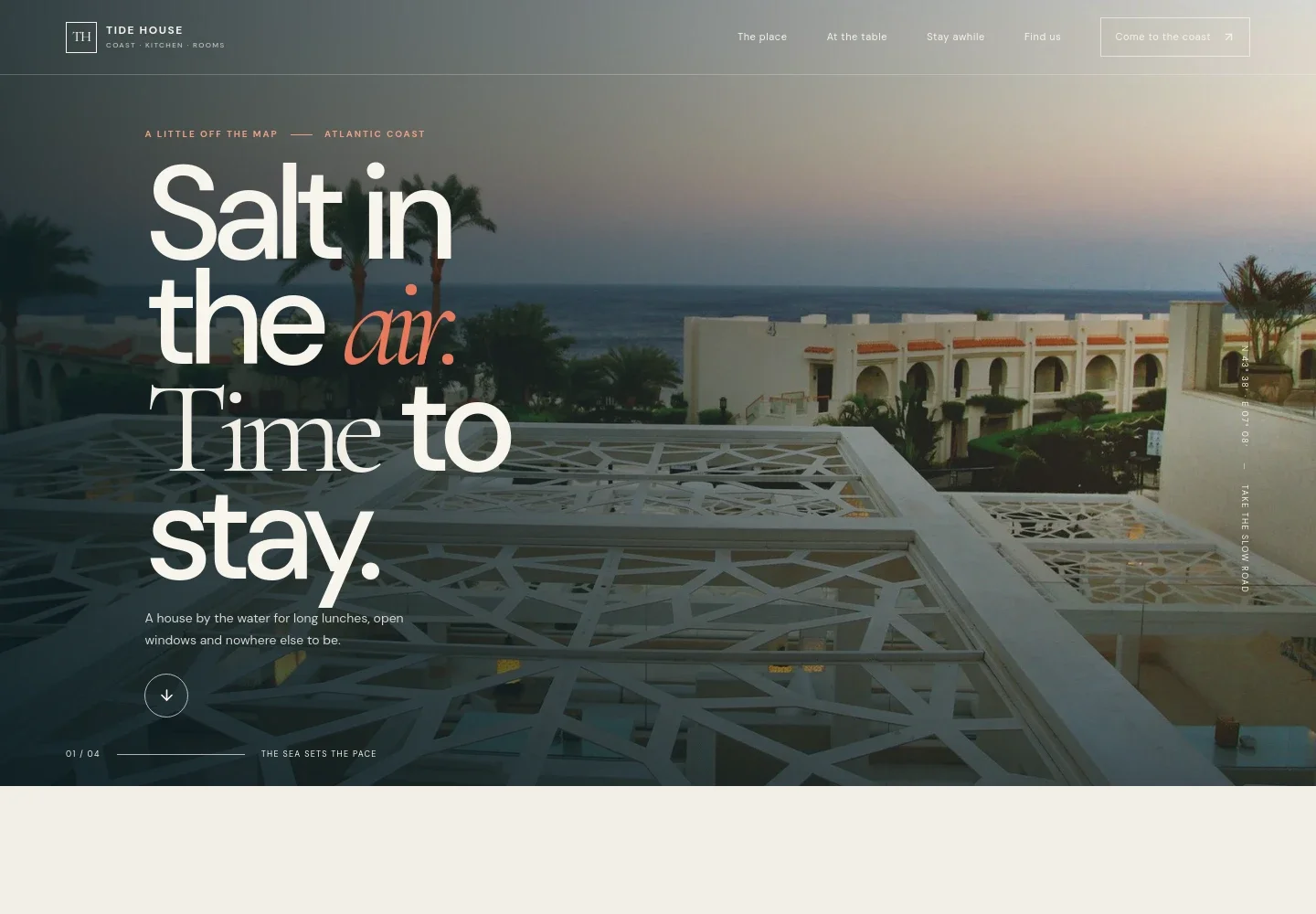 Hotel And Restaurant Website Template