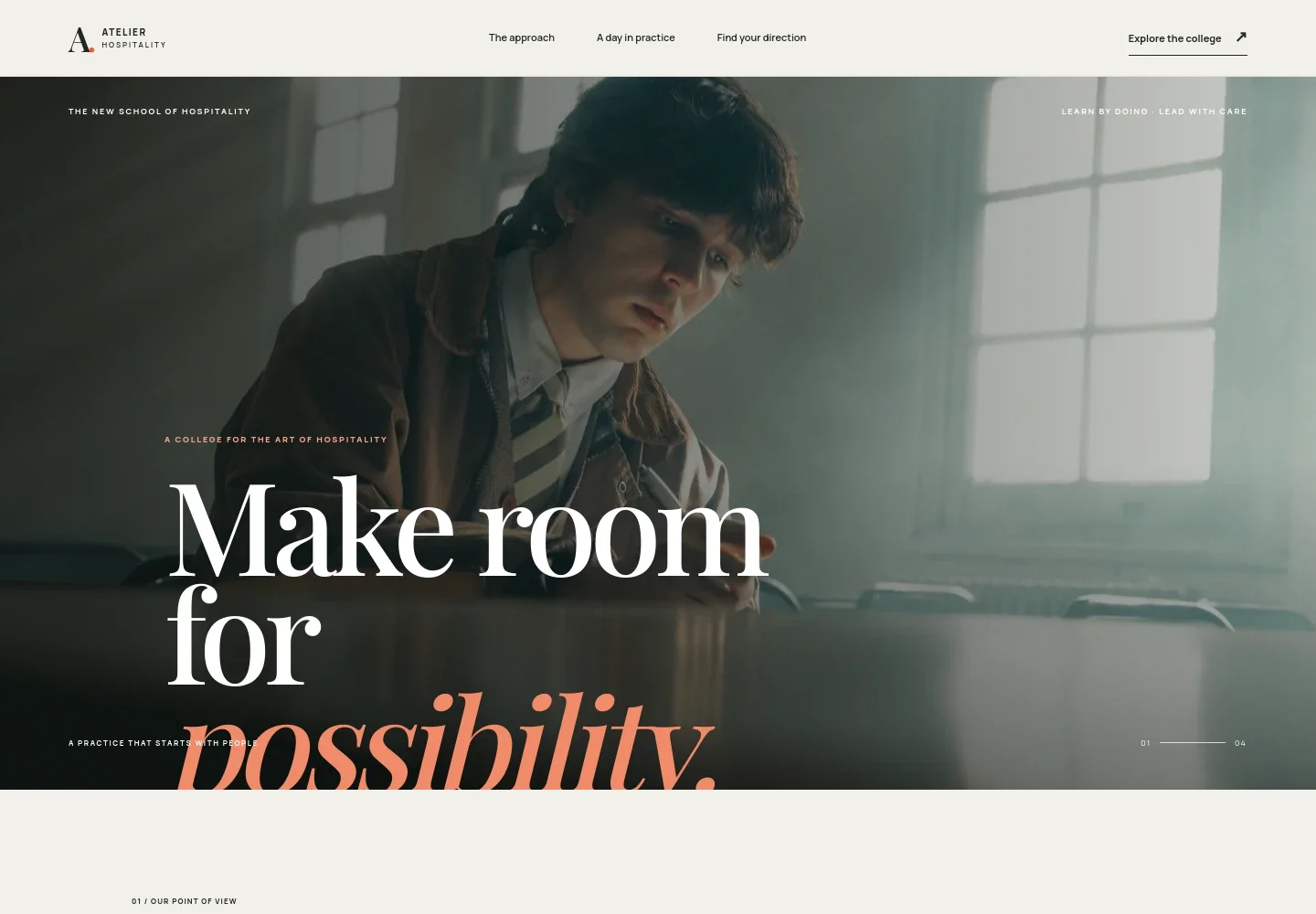 Hotel Management College Website Template