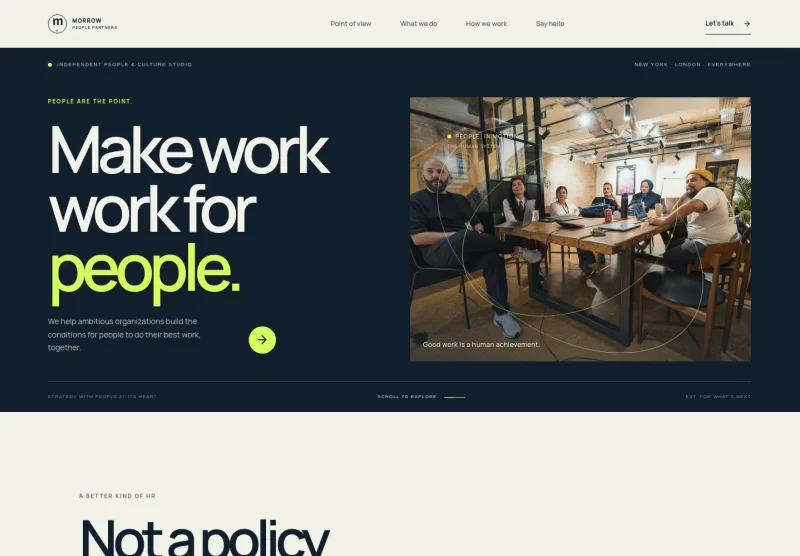 HR Management Website Template