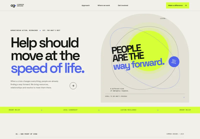 Humanitarian Website Template
