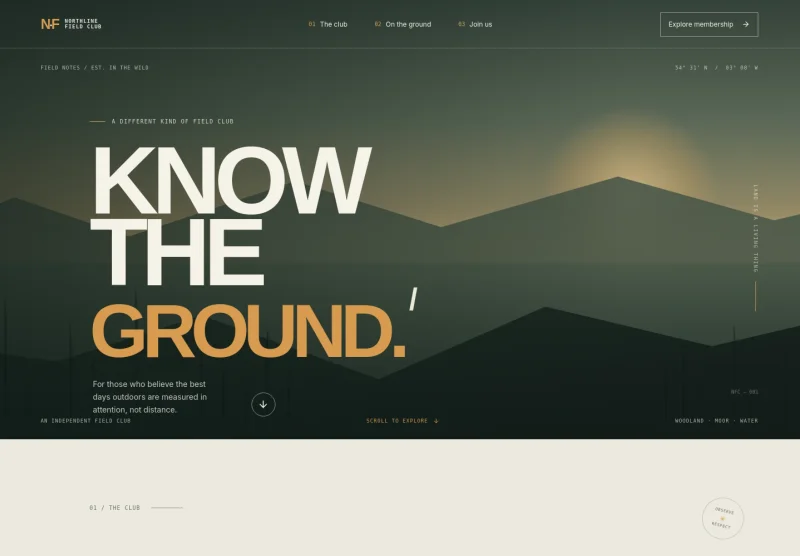 Hunting Club Website Template