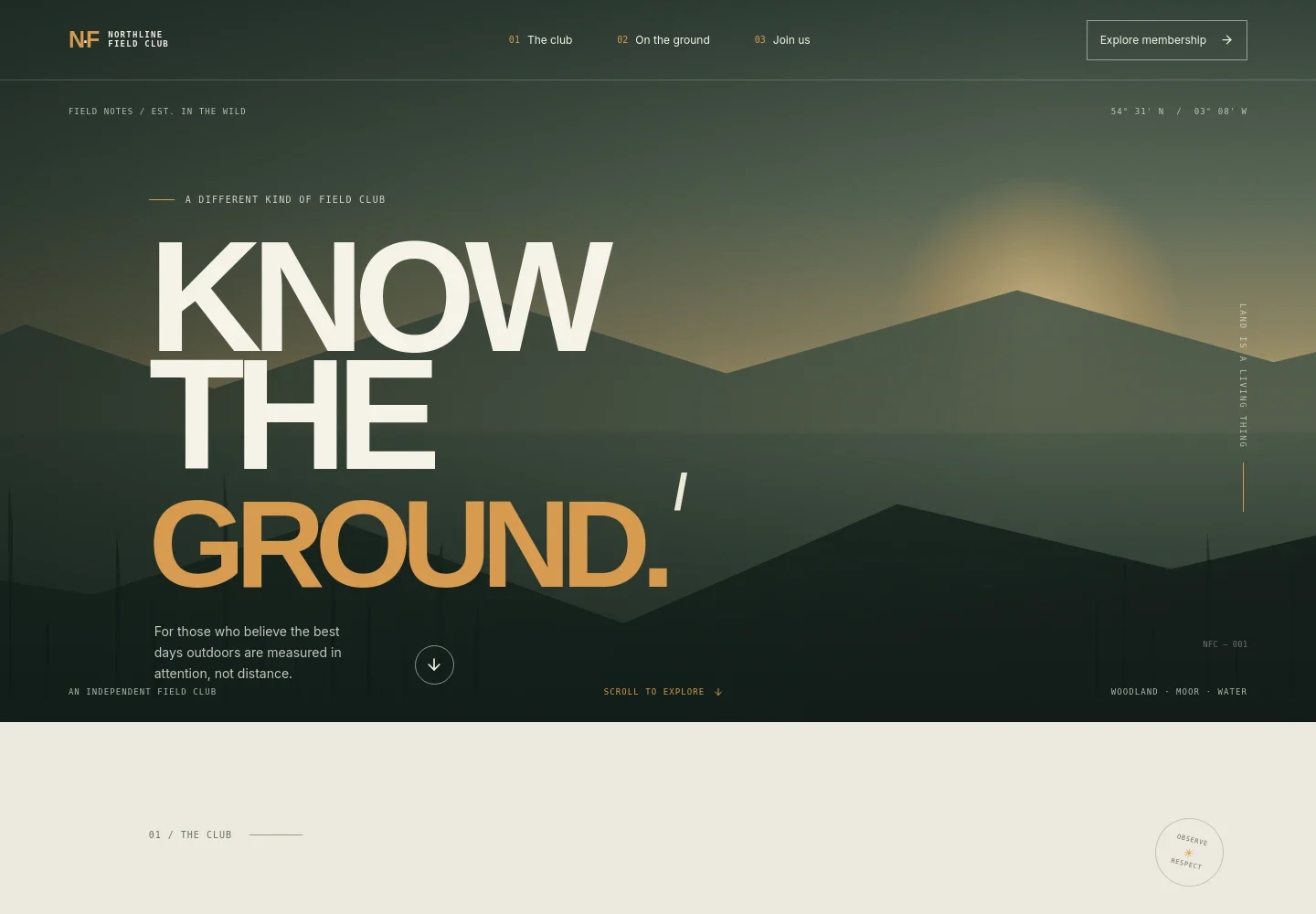 Hunting Club Website Template
