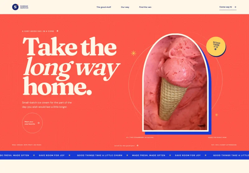 Ice Cream Website Template