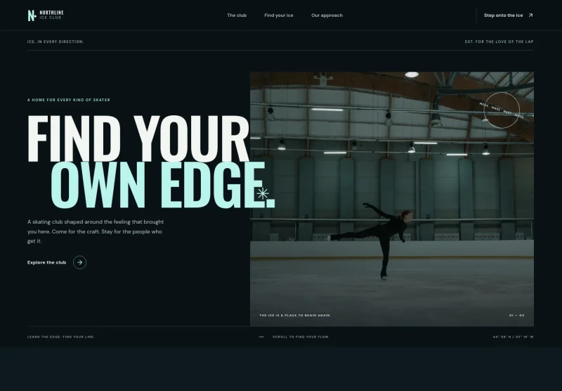 Ice Skating Club Website Template