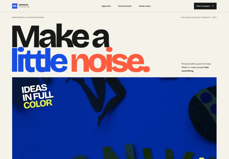 Illustrator Website Template