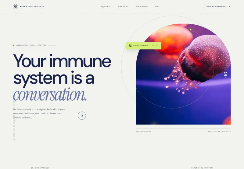 Immunologist Website Template