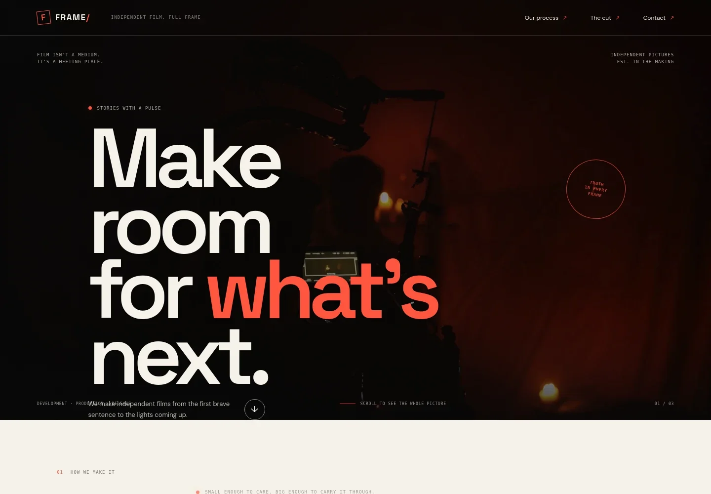 Independent Film Website Template
