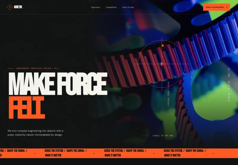 Industrial Design Company Website Template