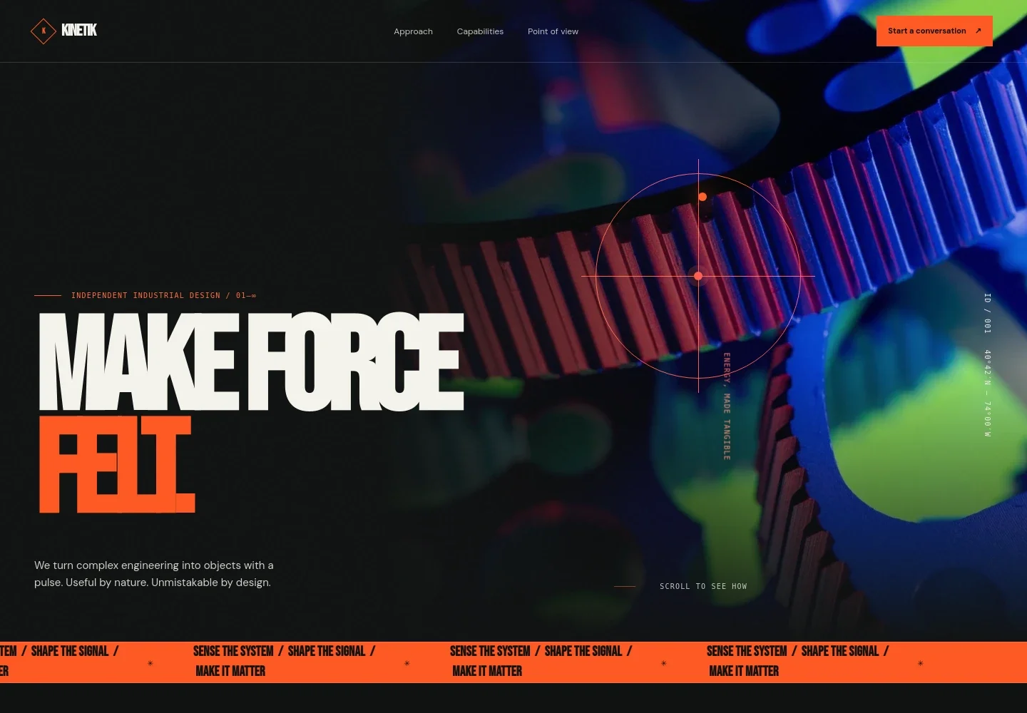 Industrial Design Company Website Template