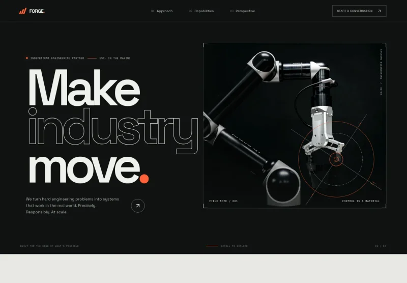 Industrial Engineering Website Template