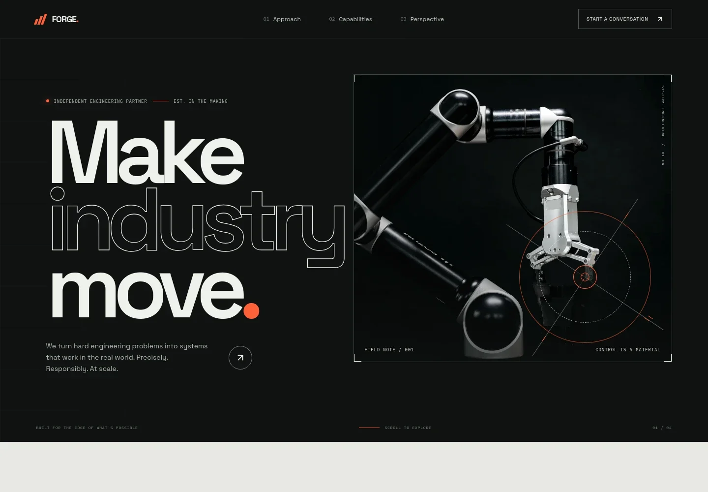 Industrial Engineering Website Template