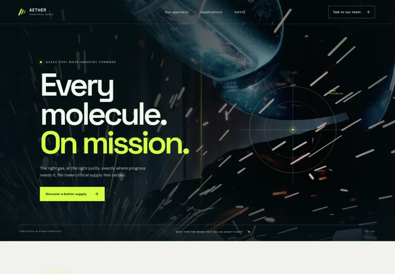 Industrial Gas Supplier Website Template